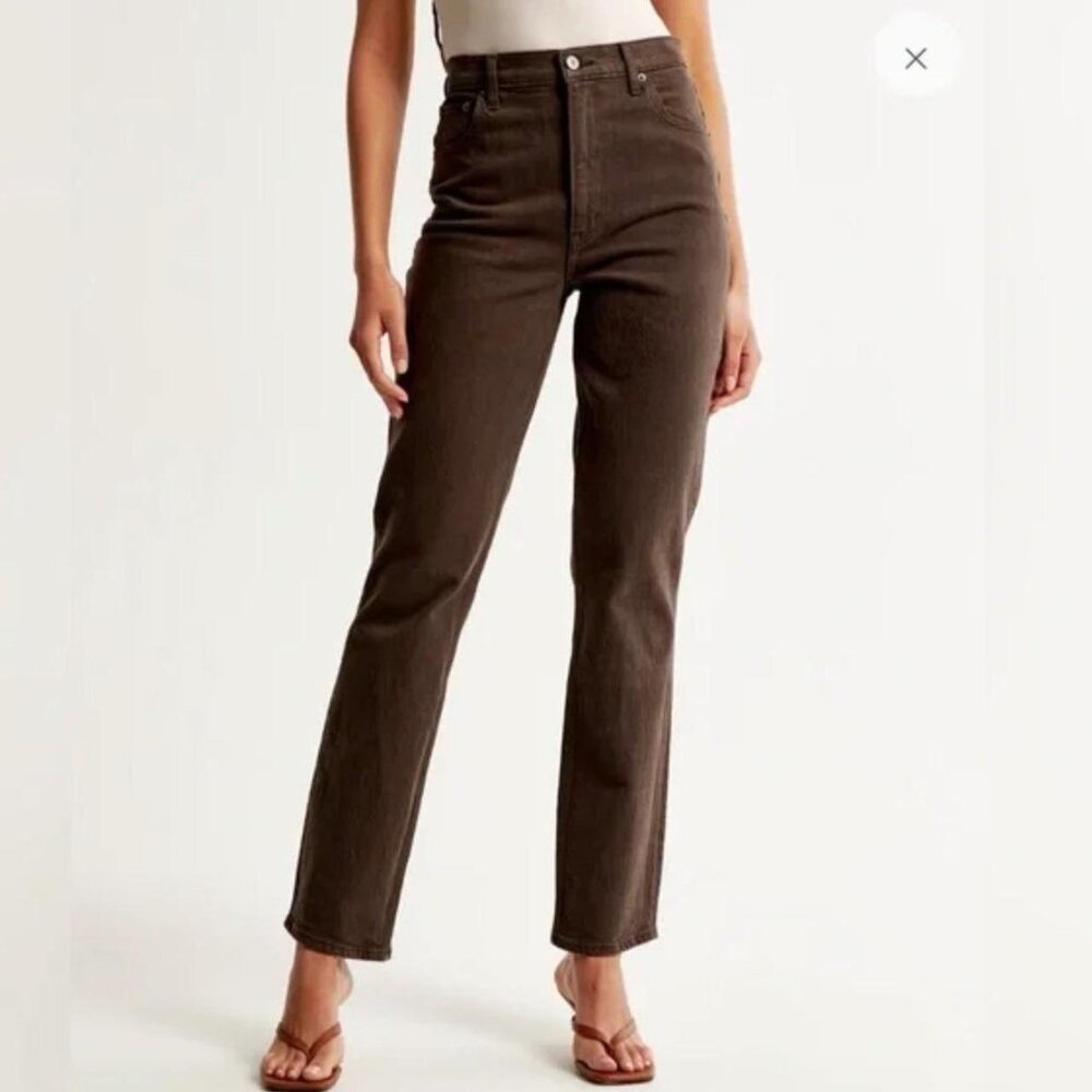 Abercrombie 90's Straight Jean | Brown